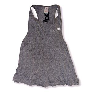 adidas gray racerback tank top